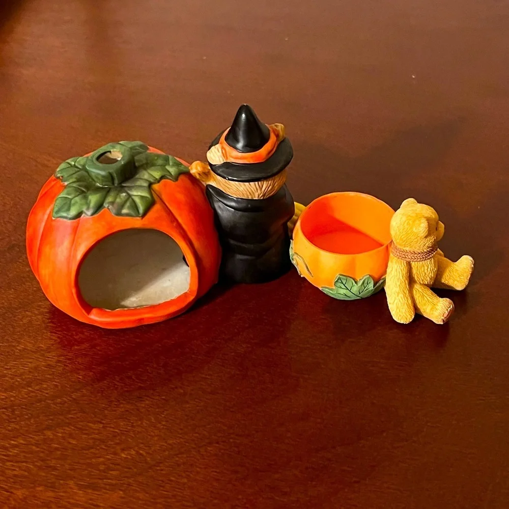 Halloween small candles holders figurines.